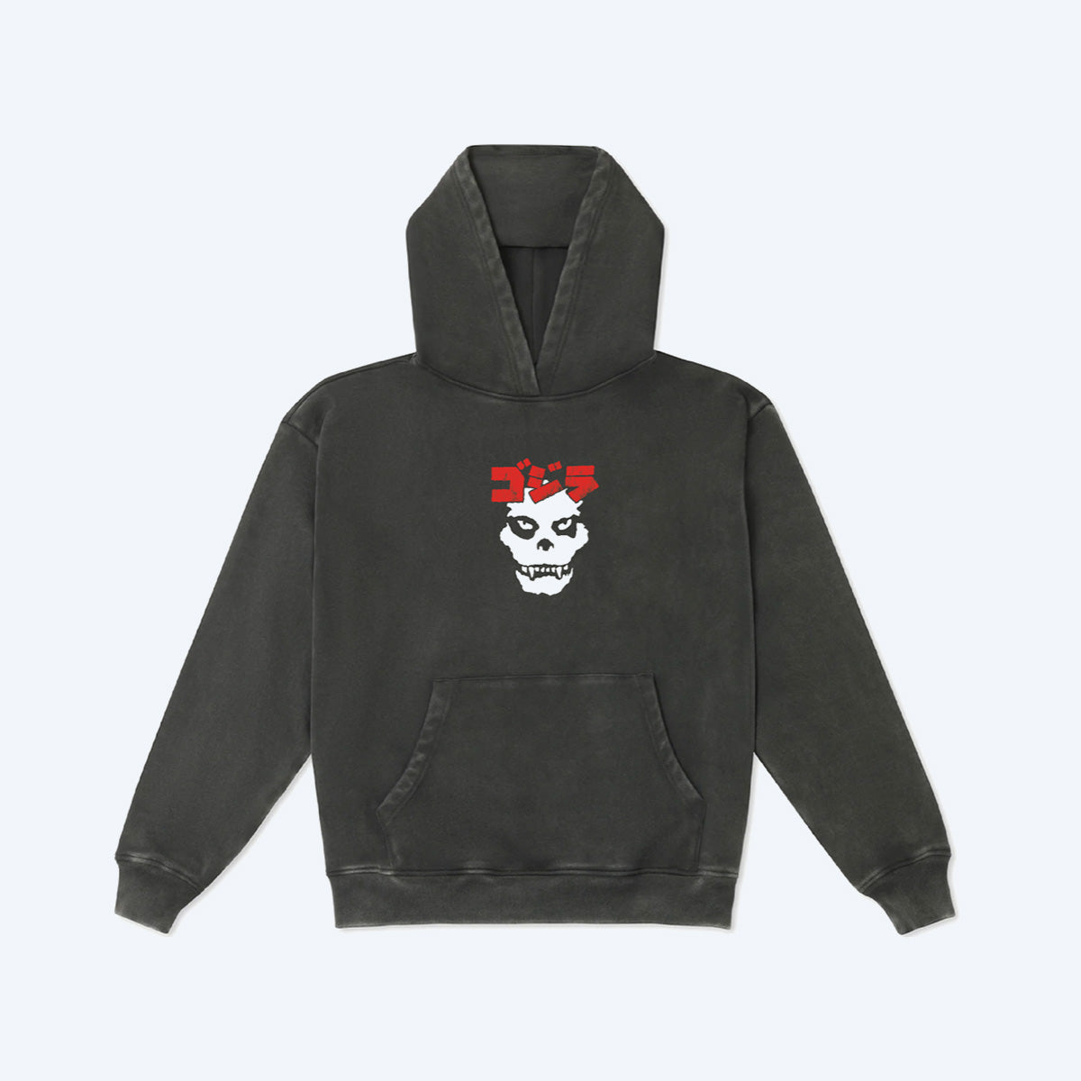 godzilla-apparel-x-misfits-hoodie-schwarz-oversize image 1