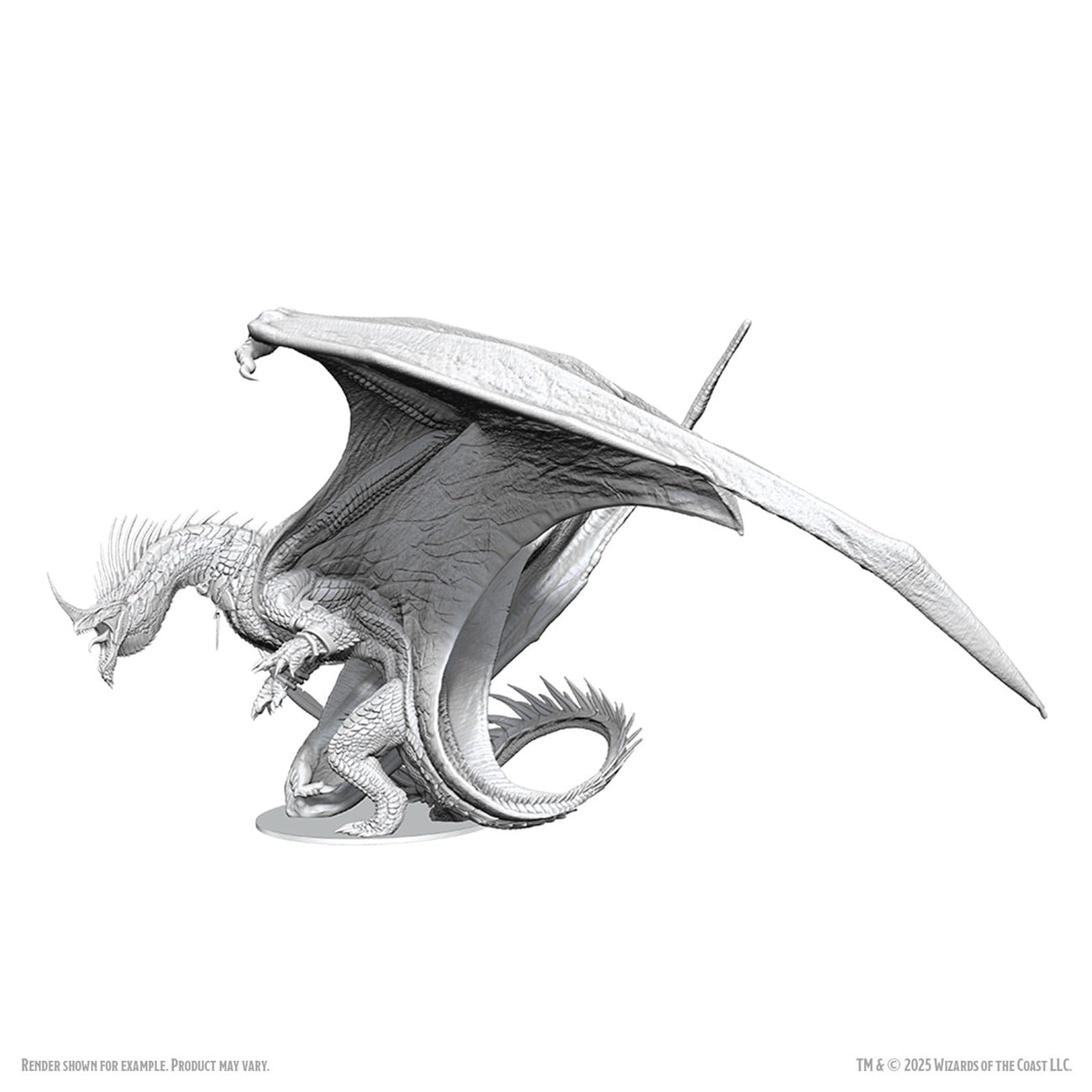 d-d-nolzur-s-marvelous-miniatur-blue-dragon-unbemalt image 2