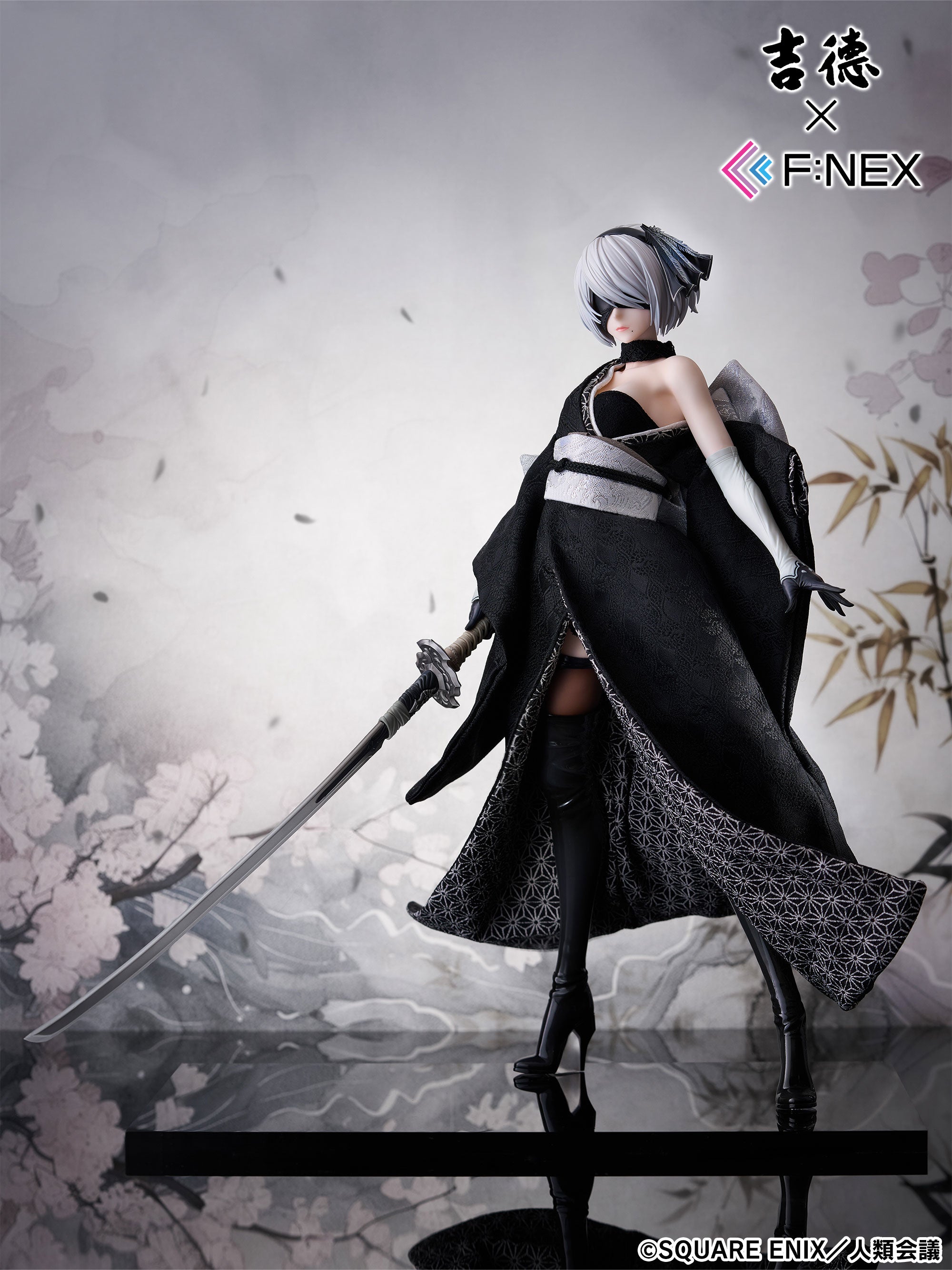 furyu-f-nex-2b-figur-1-4-japanpuppe-nier-automata-kimono image 1
