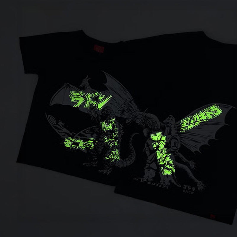 godzilla-ojico-glow-monsters-t-shirt-schwarz-baumwolle image 4