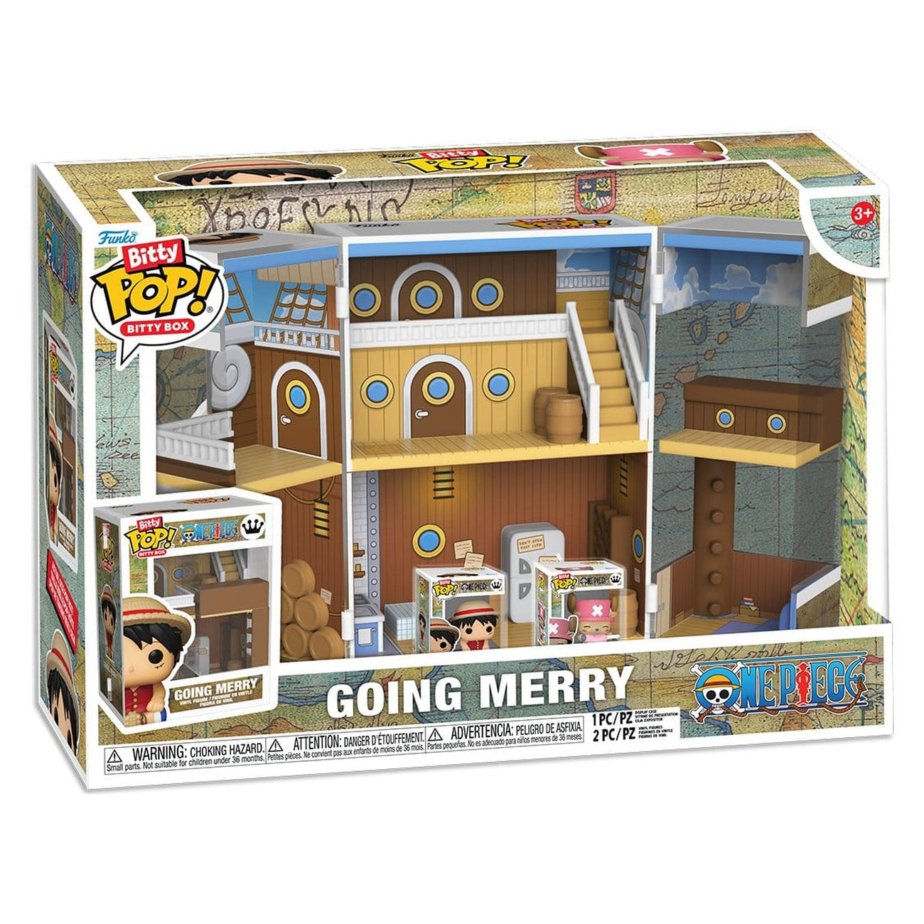 funko-one-piece-going-merry-town-bitty-pop-display image 2