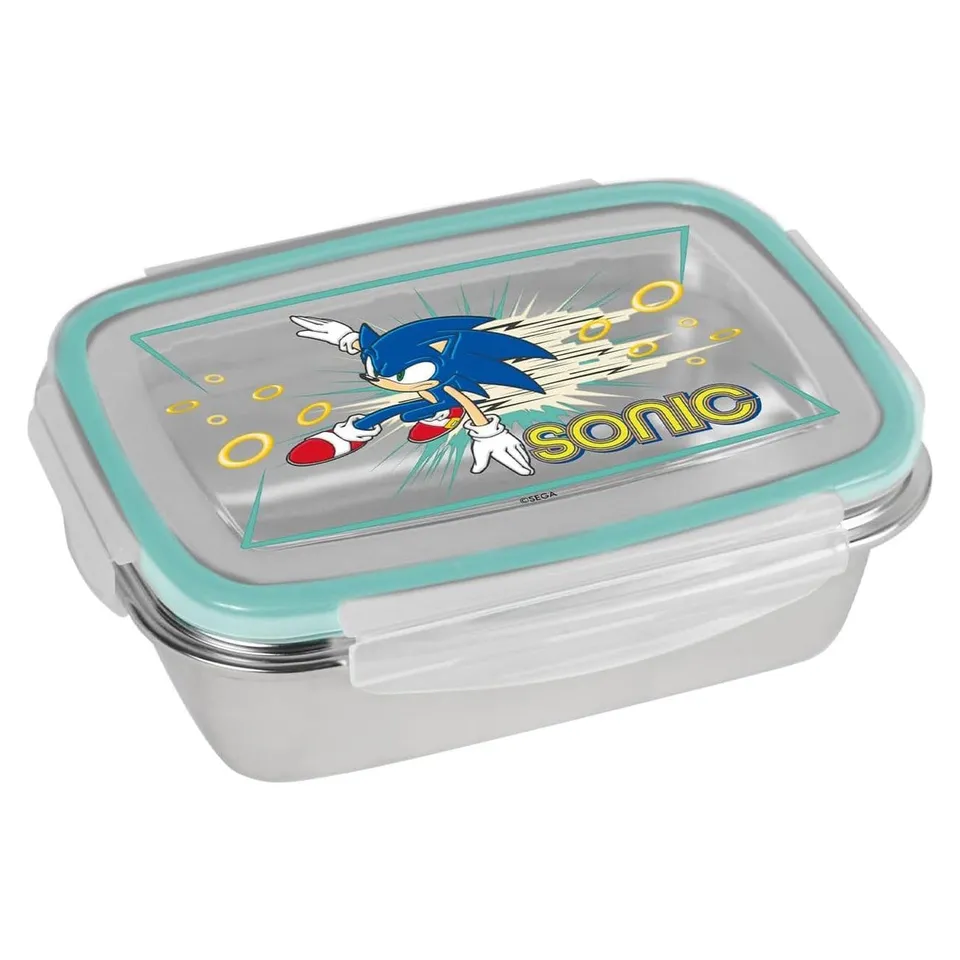 sonic-retro-brotdose-edelstahl-850-ml image 1