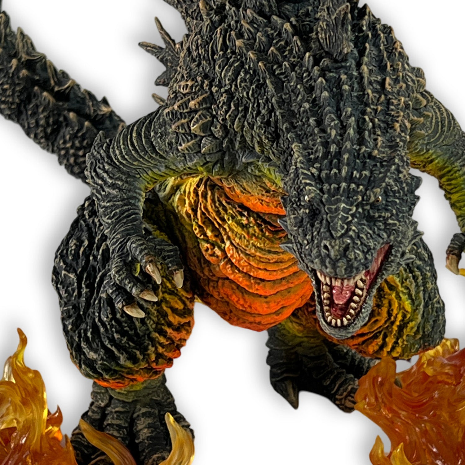 godzilla-minus-one-first-form-odo-island-nightmare-statue-feuereffekt image 3