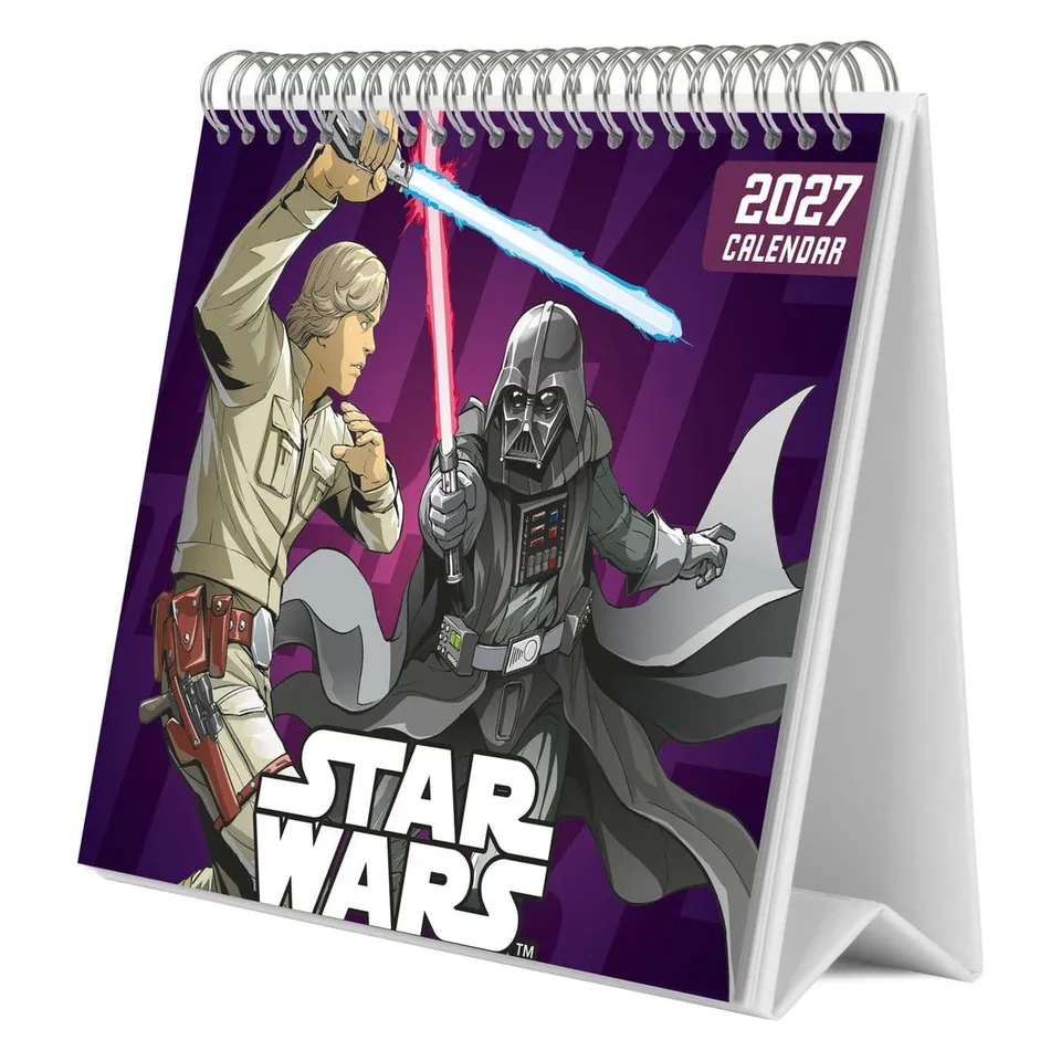 star-wars-tischkalender-2027-mit-12-motiven-aufstellkalender image 1