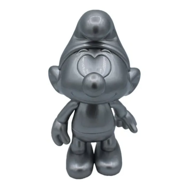 die-schl-mpfe-schlumpf-silber-vinyl-figur-19-cm-sammler image 1