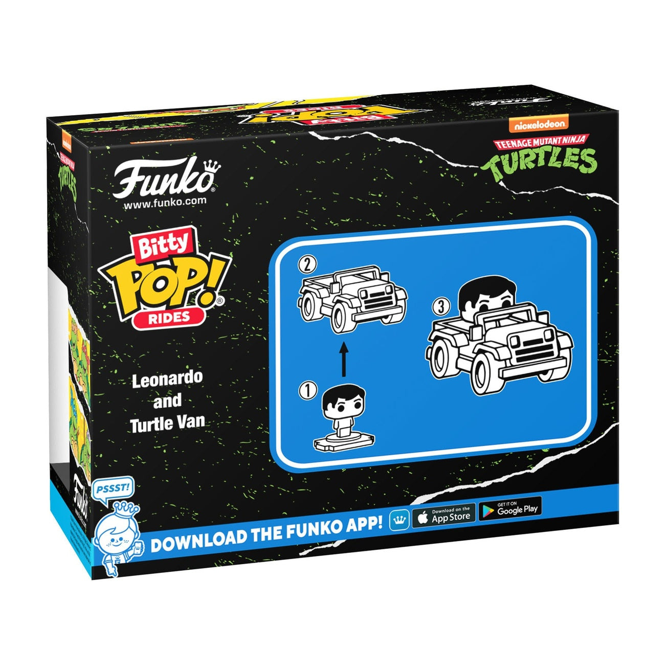 funko-pop-rides-leonardo-w-van-vinyl-figur-mit-party-wagon image 3