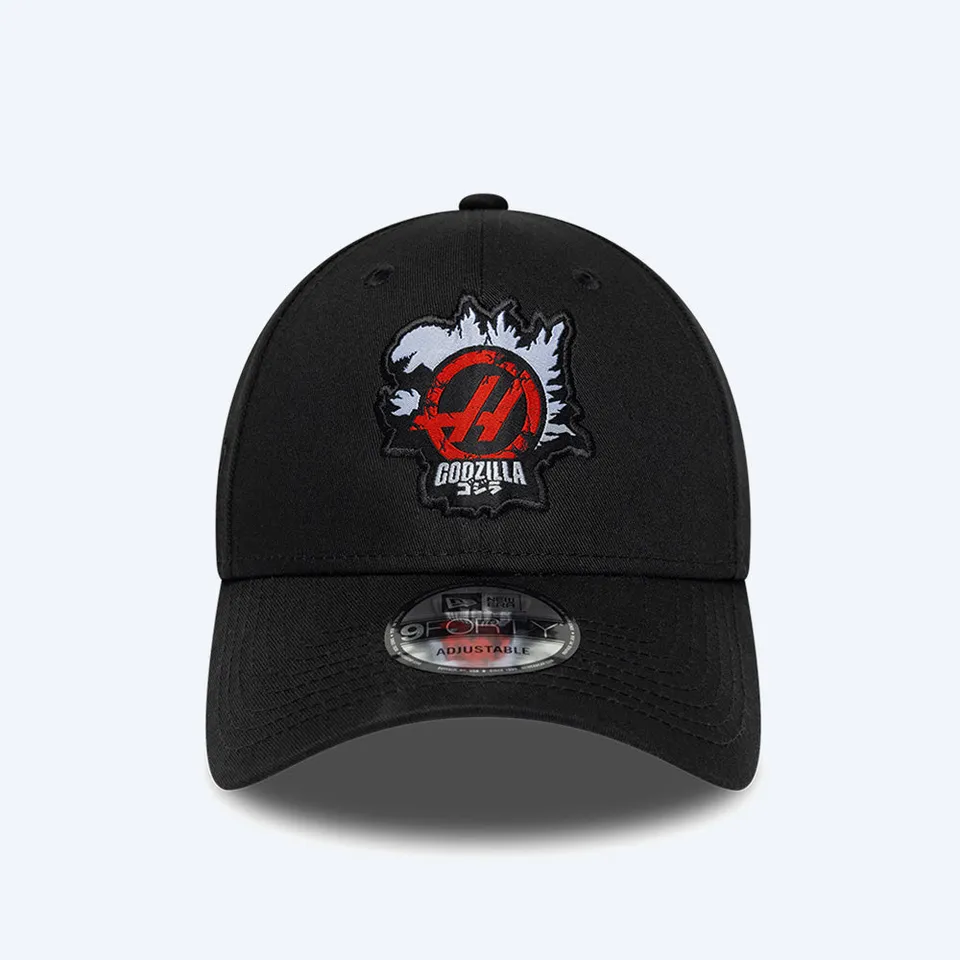 godzilla-x-haas-team-cap-schwarz-new-era-100-baumwolle image 1