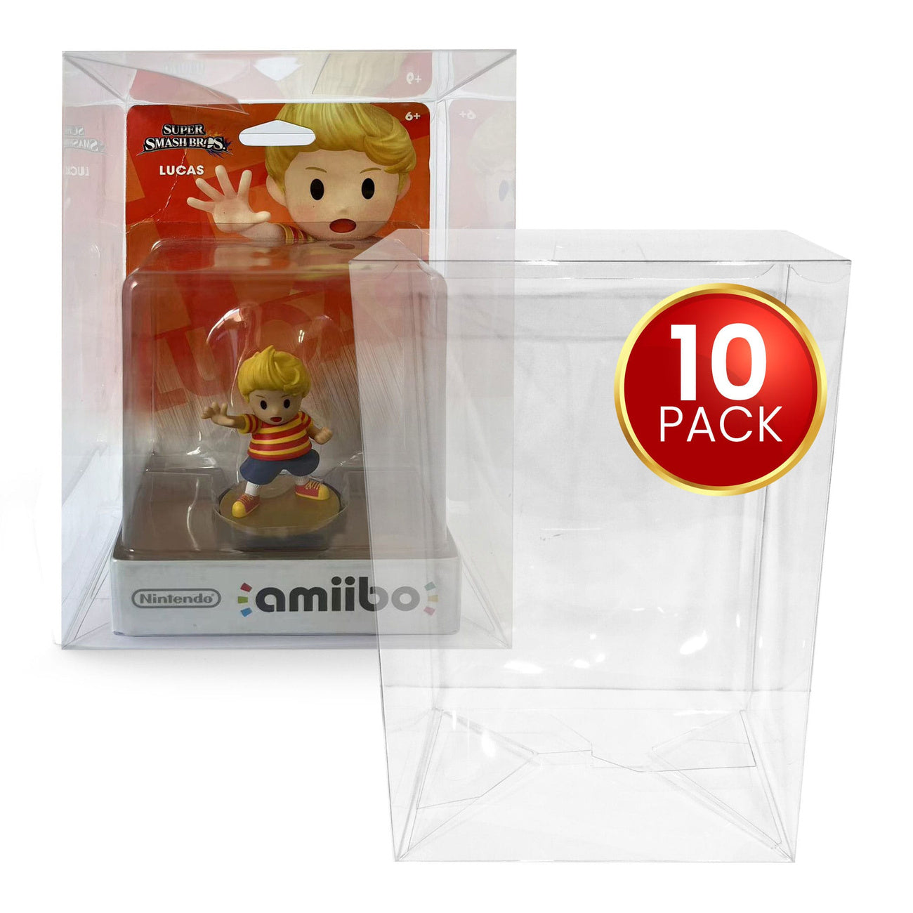 elbenwald-amiibo-pet-schutzh-lle-10er-pack-transparent image 1