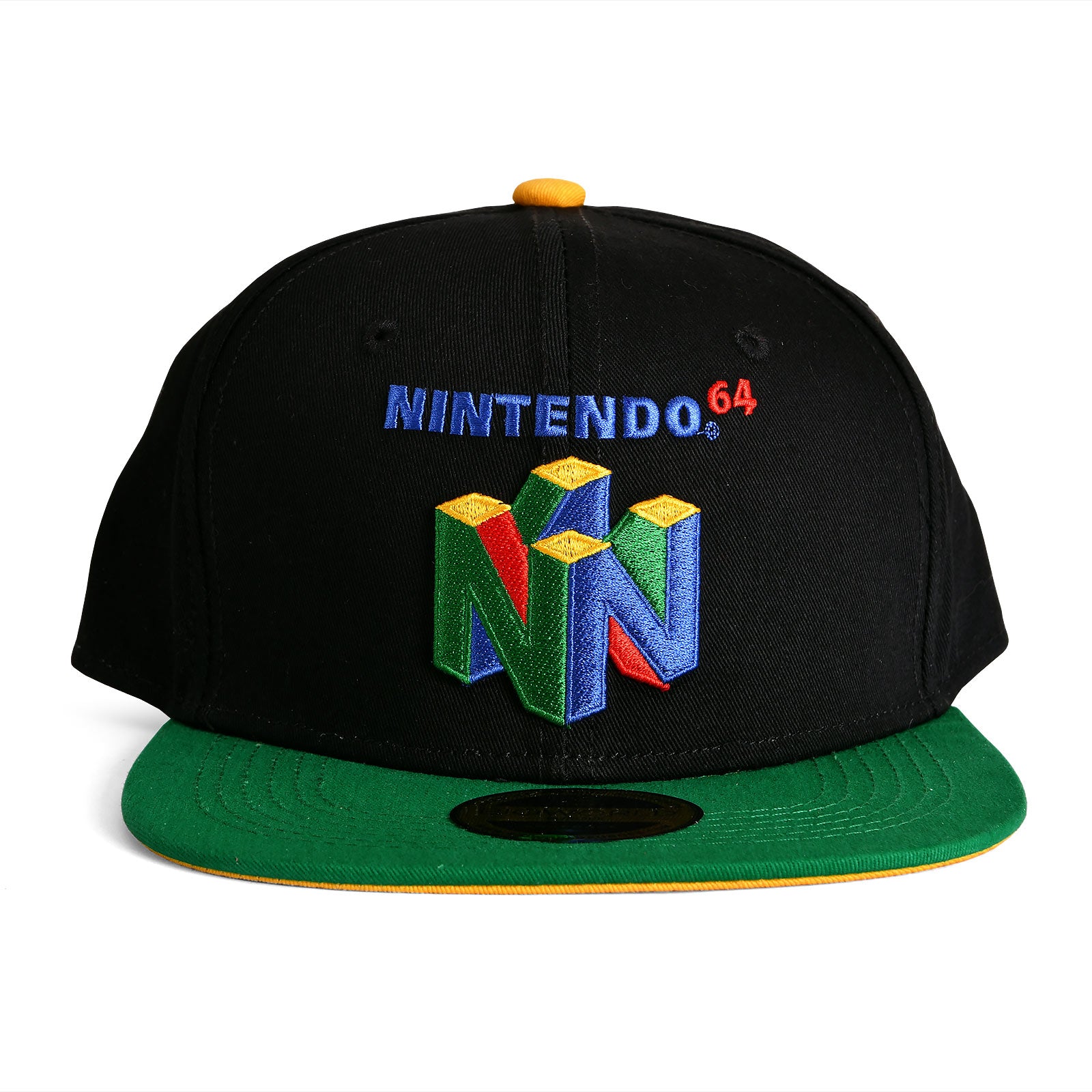 nintendo-n64-logo-snapback-cap-schwarz image 2