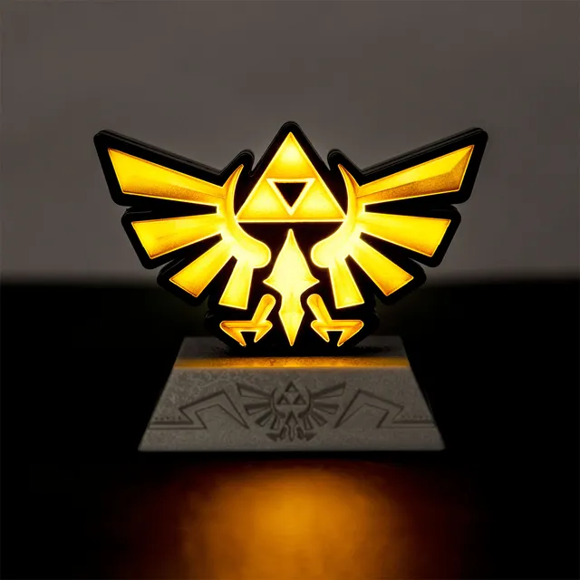 zelda-hyrule-crest-3d-tischlampe-mit-wappen-motiv image 1