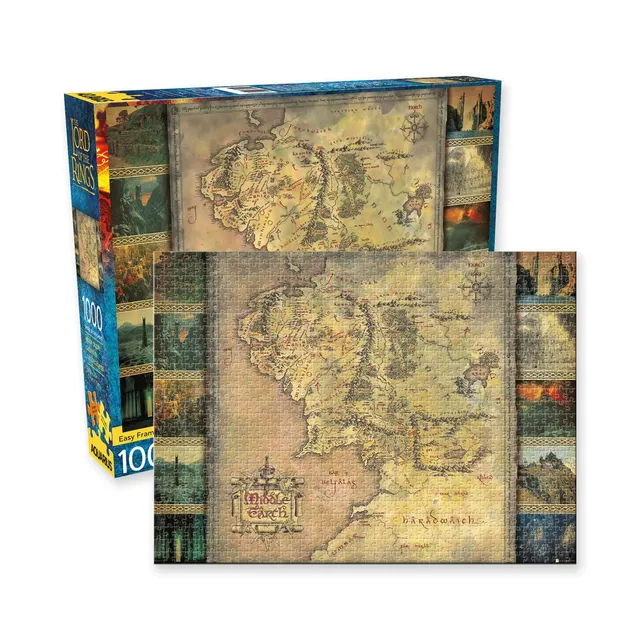 herr-der-ringe-mittelerde-puzzle-1000-teile-karte image 1