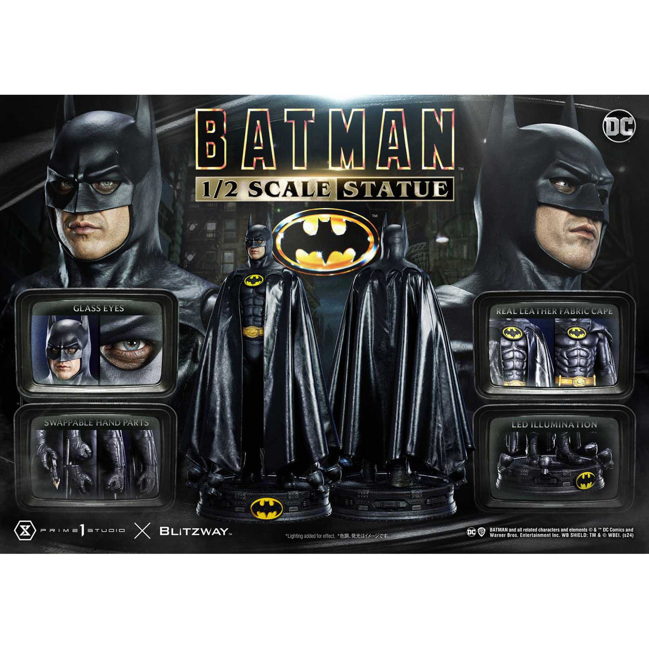 dc-comics-batman-1989-statue-106-cm-polystone image 5