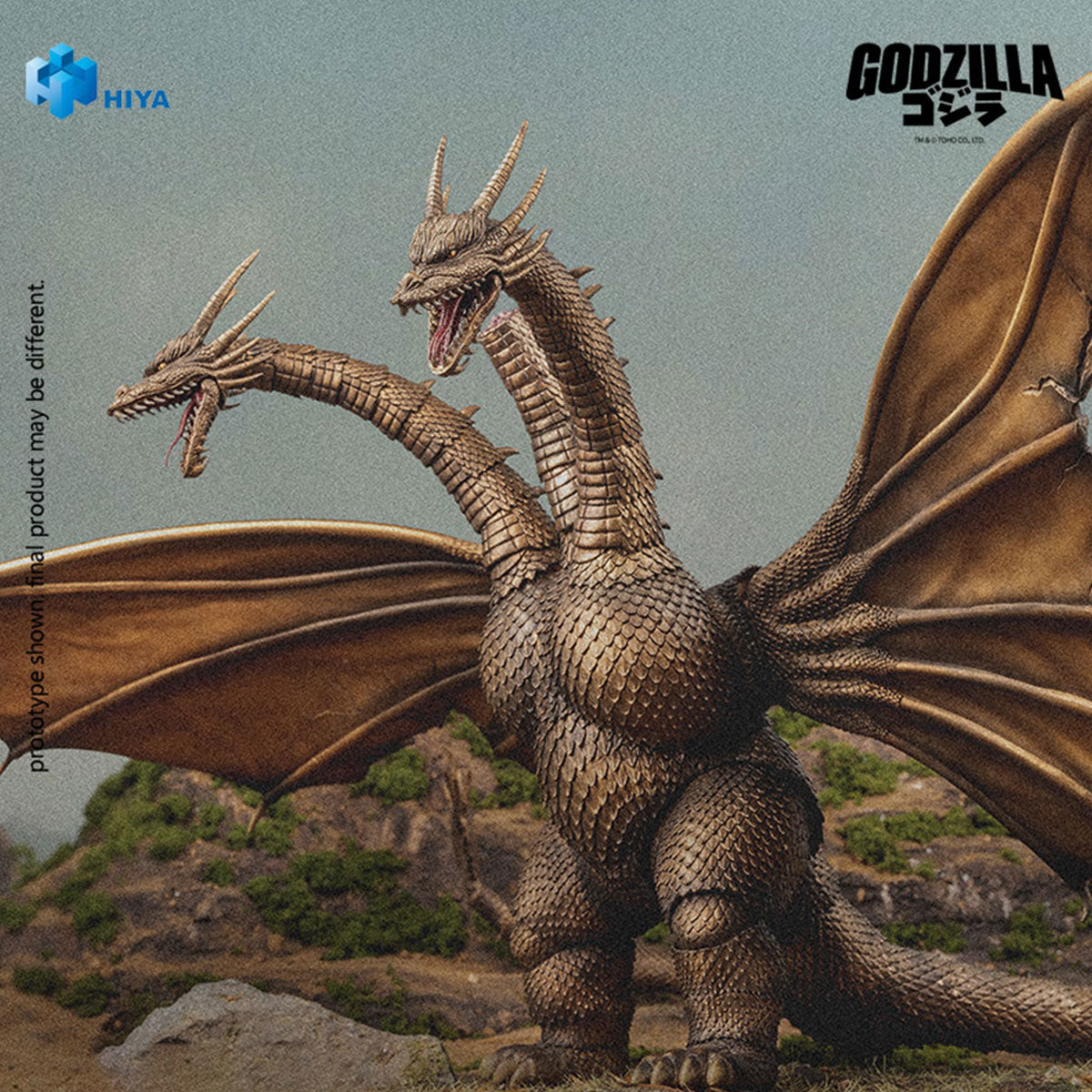 godzilla-king-ghidorah-1991-battle-damaged-figur-33-cm image 8