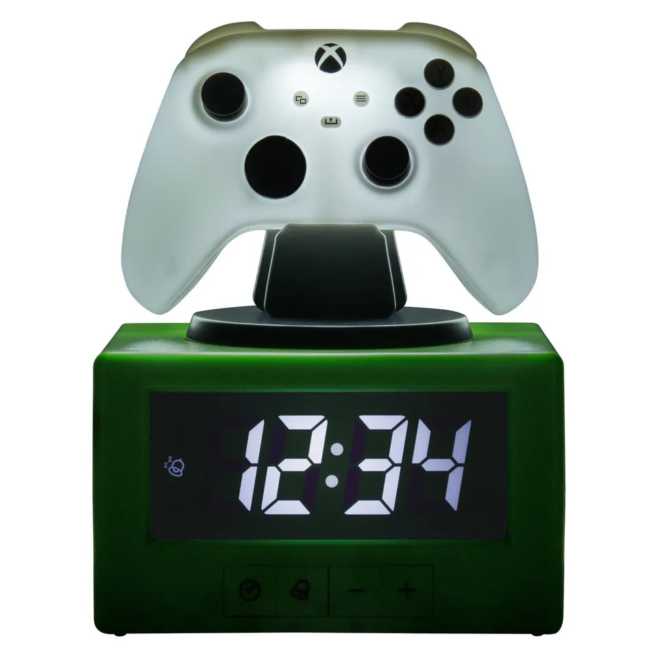 elbenwald-xbox-controller-icon-wecker-nachttisch-schwarz image 1