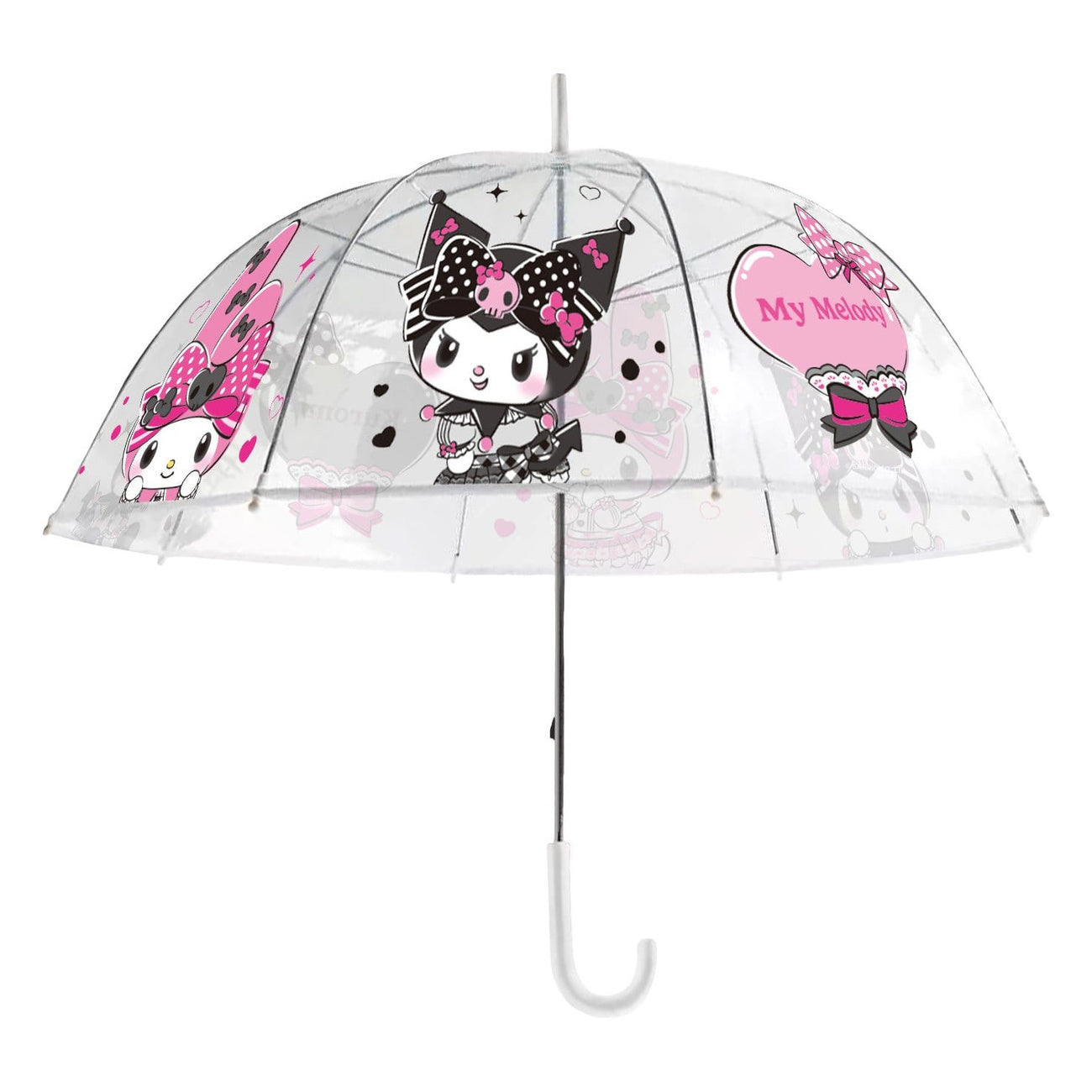 sanrio-pink-black-party-regenschirm-kuromi-my-melody image 2