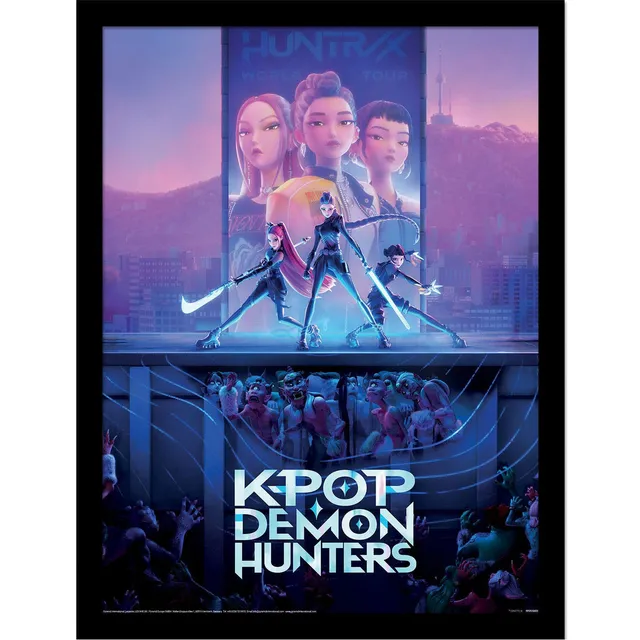 kpop-demon-hunters-poster-gerahmt-collector-print-movie image 1