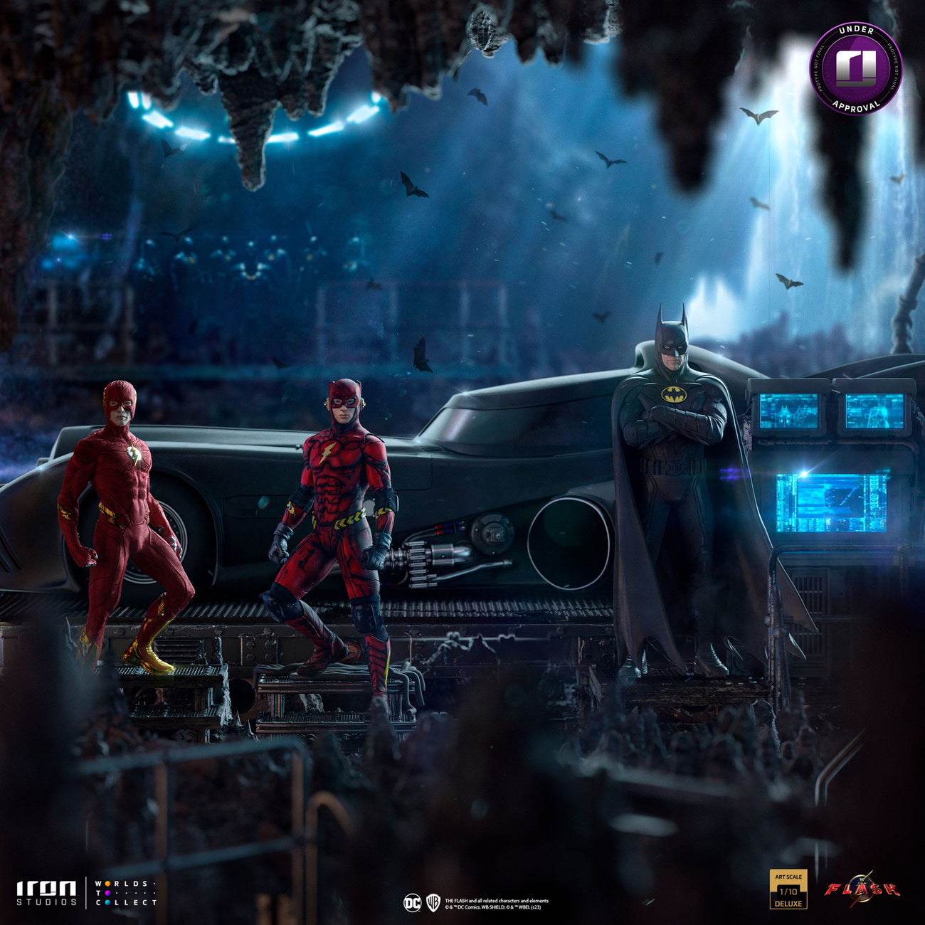 elbenwald-dc-comics-the-flash-batmobile-statue-1-10-deluxe image 4