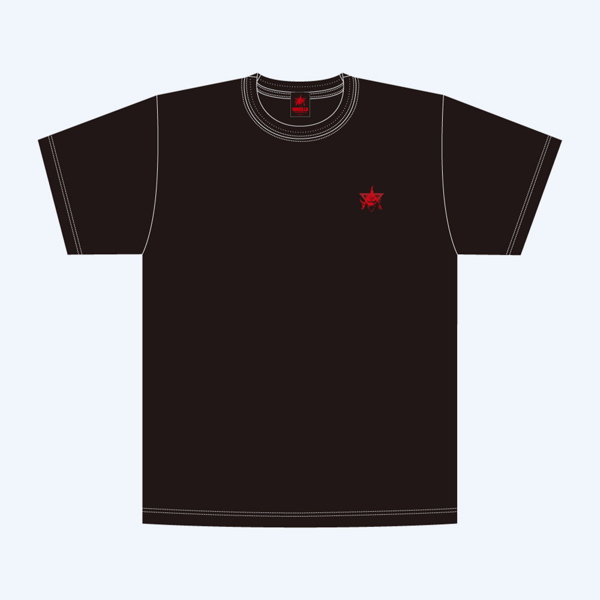 godzilla-x-folkart-evolutions-t-shirt-schwarz-baumwolle image 4
