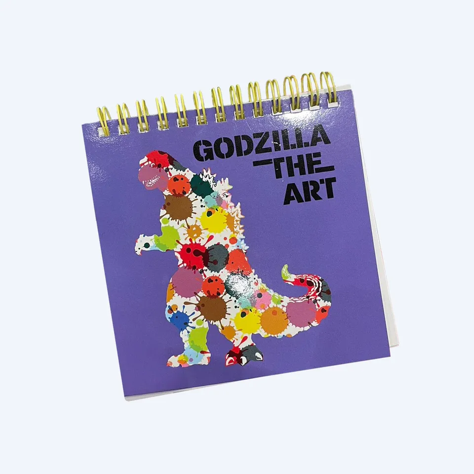 godzilla-the-art-notizbuch-lila-ringbindung-quadratisch image 1