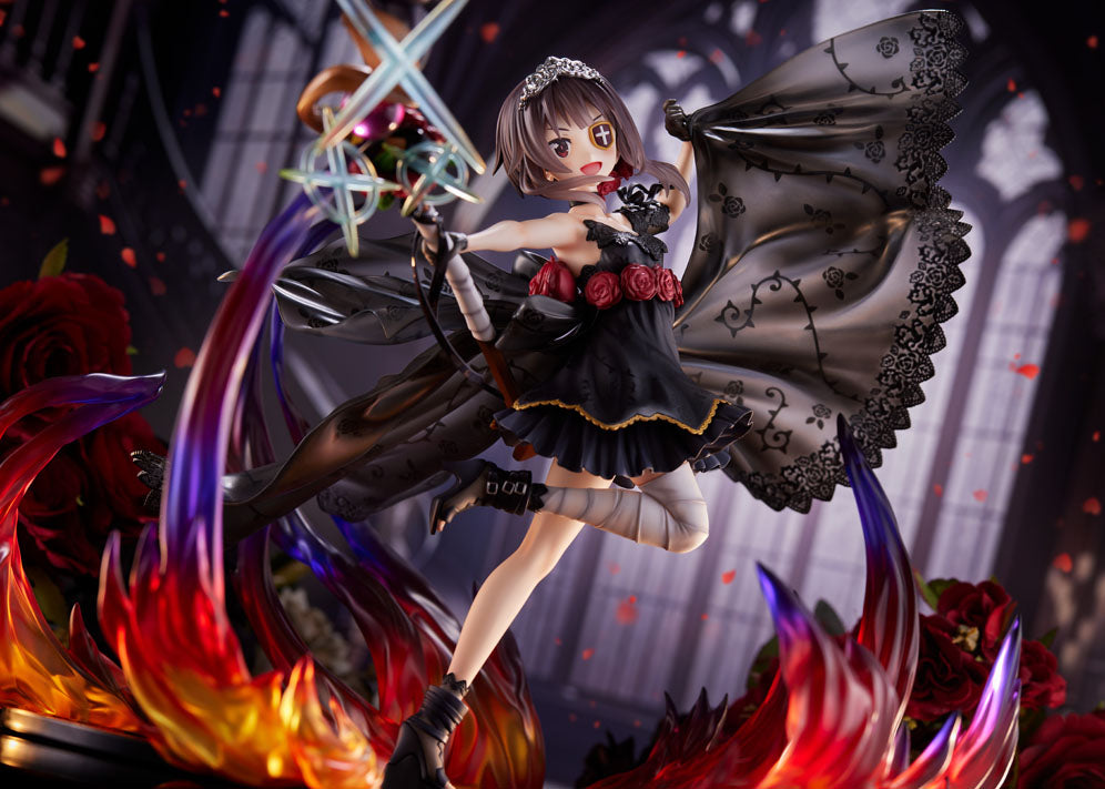 furyu-f-nex-megumin-1-7-figur-schwarzes-rosenkleid image 2