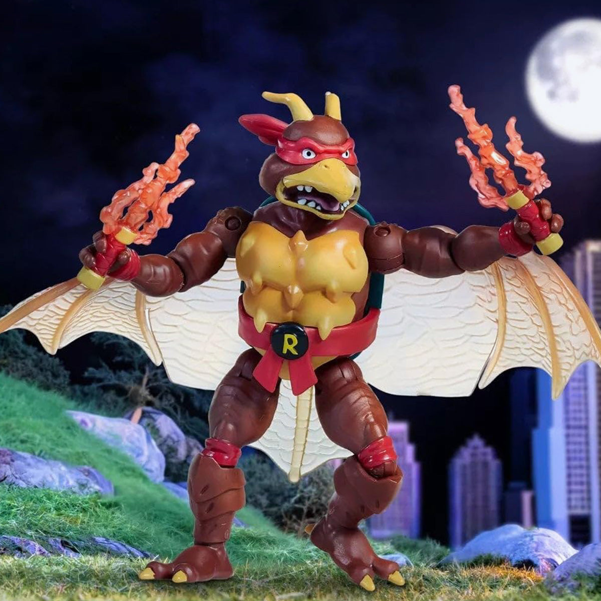 tmnt-godzilla-raphael-x-rodan-actionfigur-12-7cm-playmates image 7