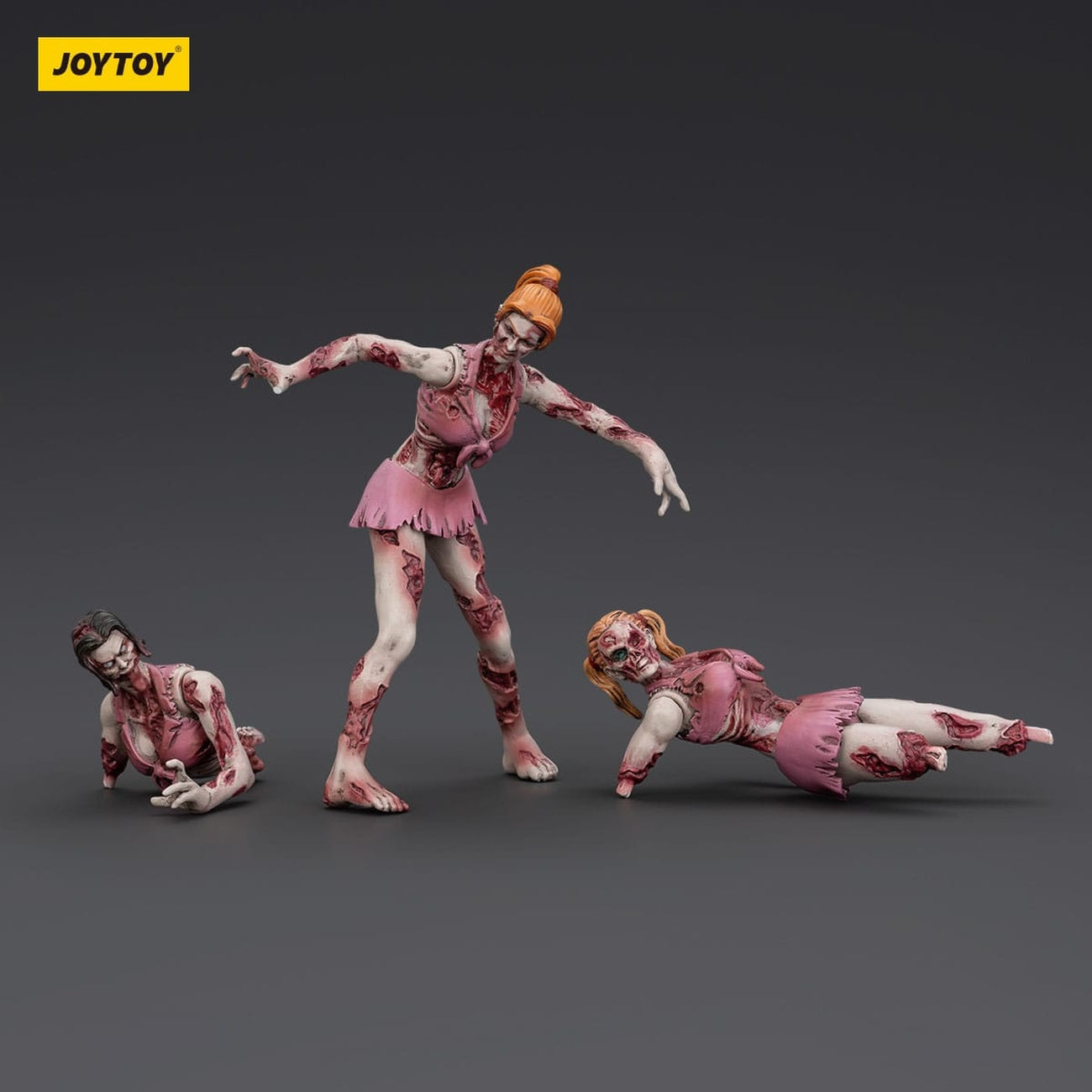zombie-dark-source-cheer-leaders-actionfiguren-3er-8cm image 2