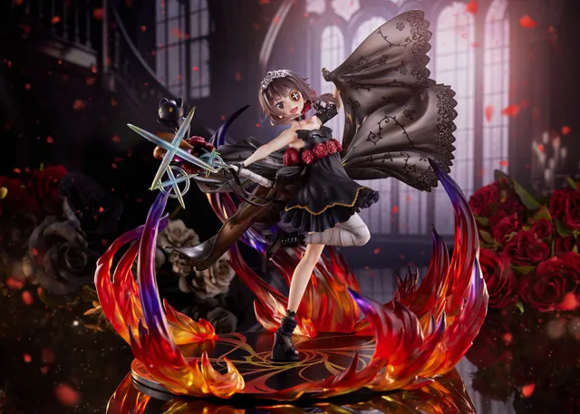 furyu-f-nex-megumin-1-7-figur-schwarzes-rosenkleid image 1