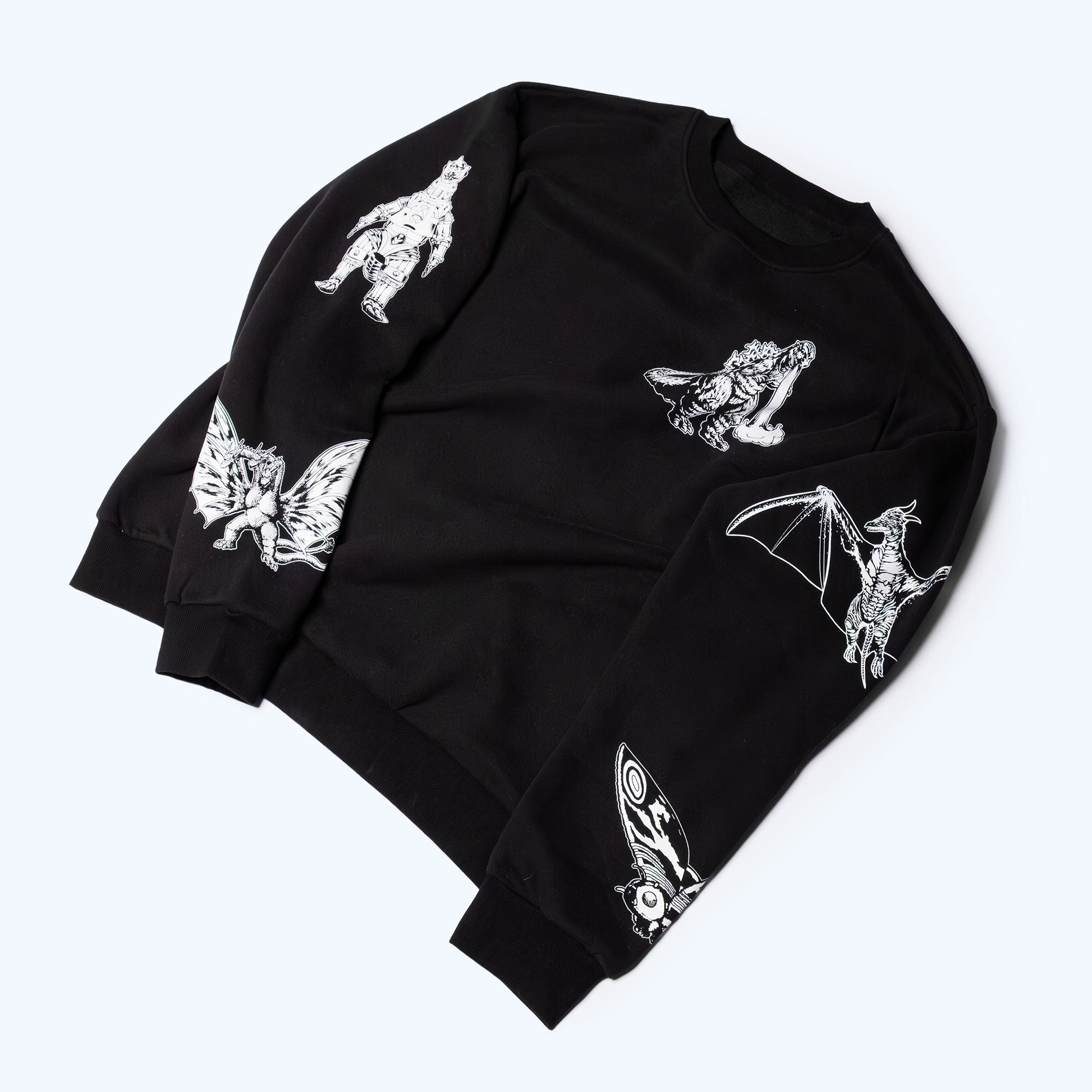 godzilla-kaiju-print-sweatsuit-set-jogginganzug-schwarz-m image 4