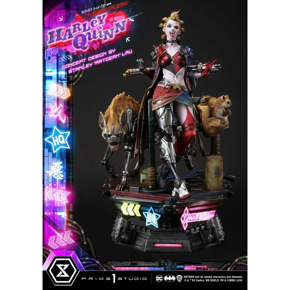 batman-ultimate-premium-masterline-cyberpunk-statue-led image 1