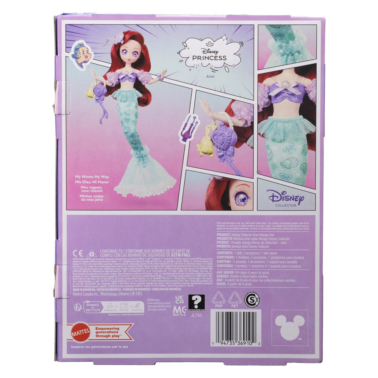 disney-princess-manga-arielle-puppe-22-cm-vinyl image 3