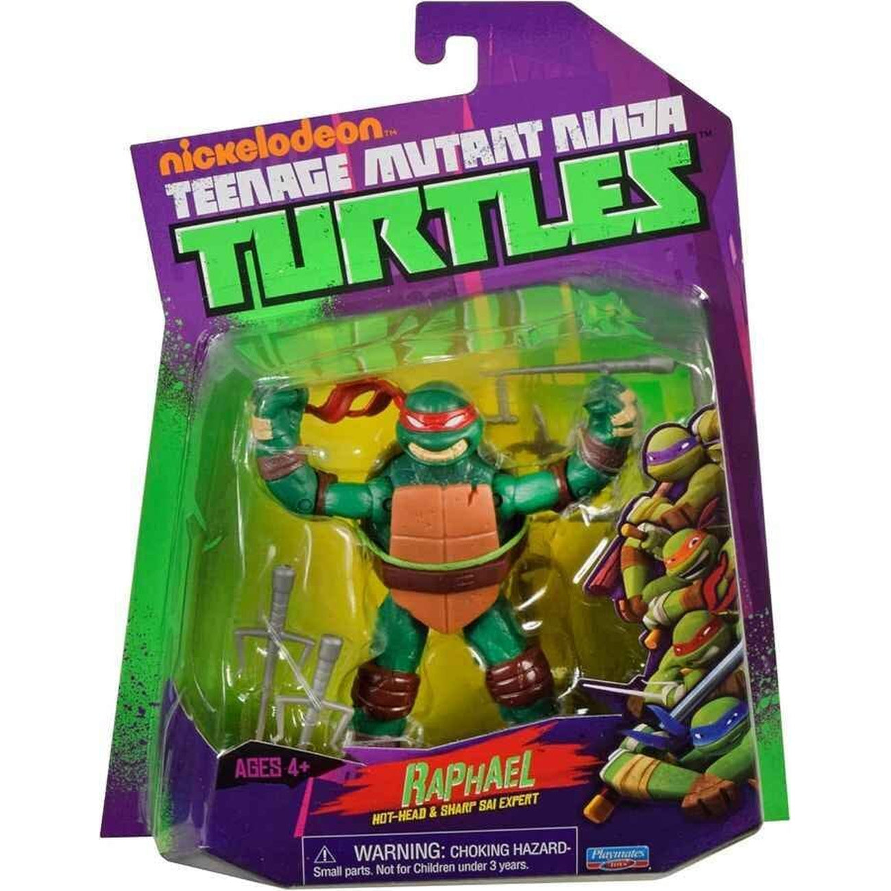 tmnt-world-of-tmnt-raphael-actionfigur-mit-sai-2012-serie image 3