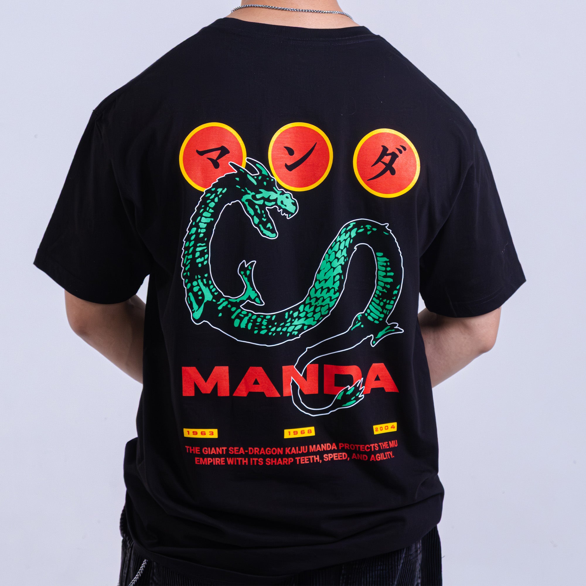 godzilla-souvenir-manda-t-shirt-schwarz-baumwolle image 4
