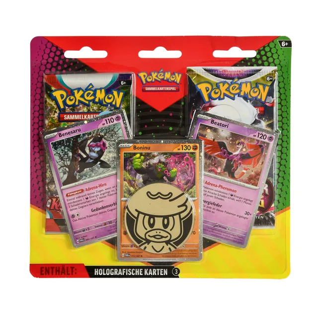 pokemon-enhanced-sammelkarten-booster-2er-pack-mit-m-nze-tcg image 1
