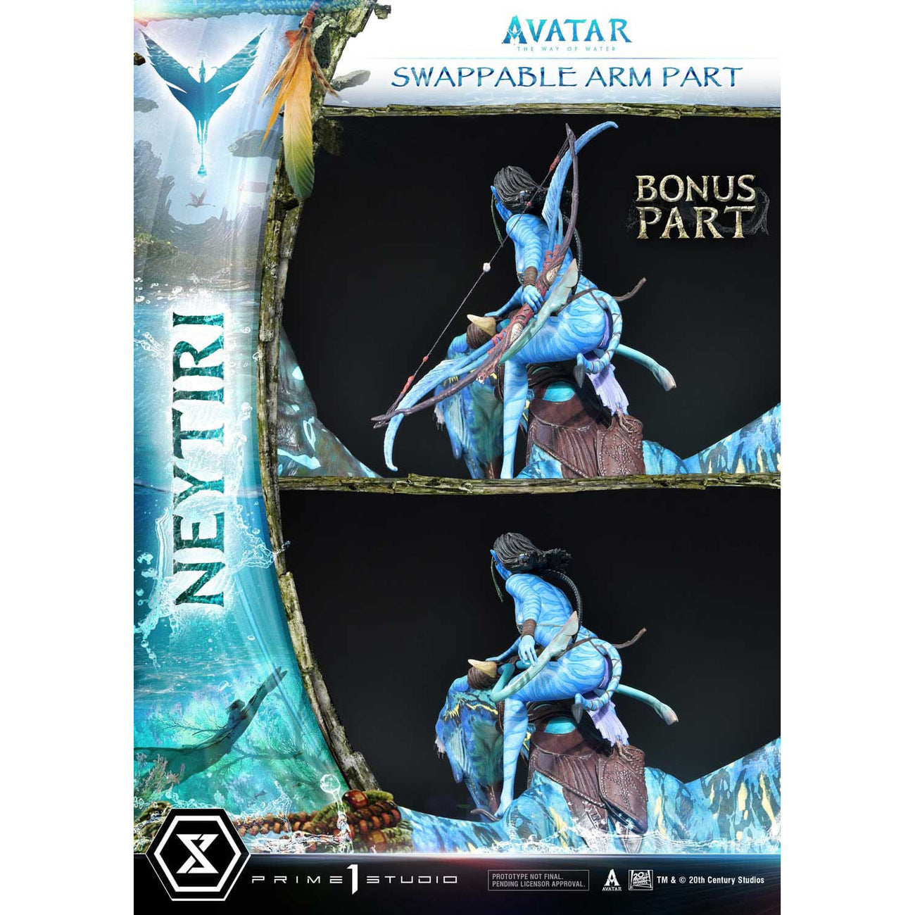 prime-1-studio-avatar-way-of-water-neytiri-statue-77-cm-bonus-version-led image 4