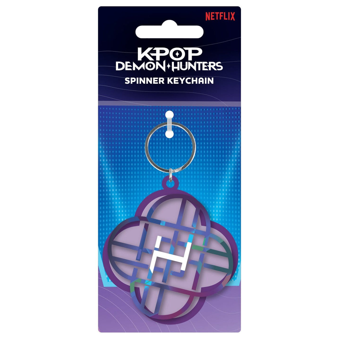 kpop-demon-hunters-huntrix-metall-schl-sselanh-nger-spinner image 1