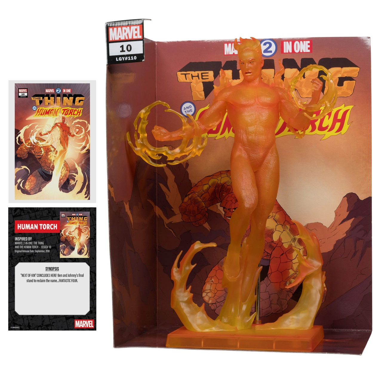 marvel-collection-human-torch-pvc-statue-29-cm-marvel-2-in-1 image 3