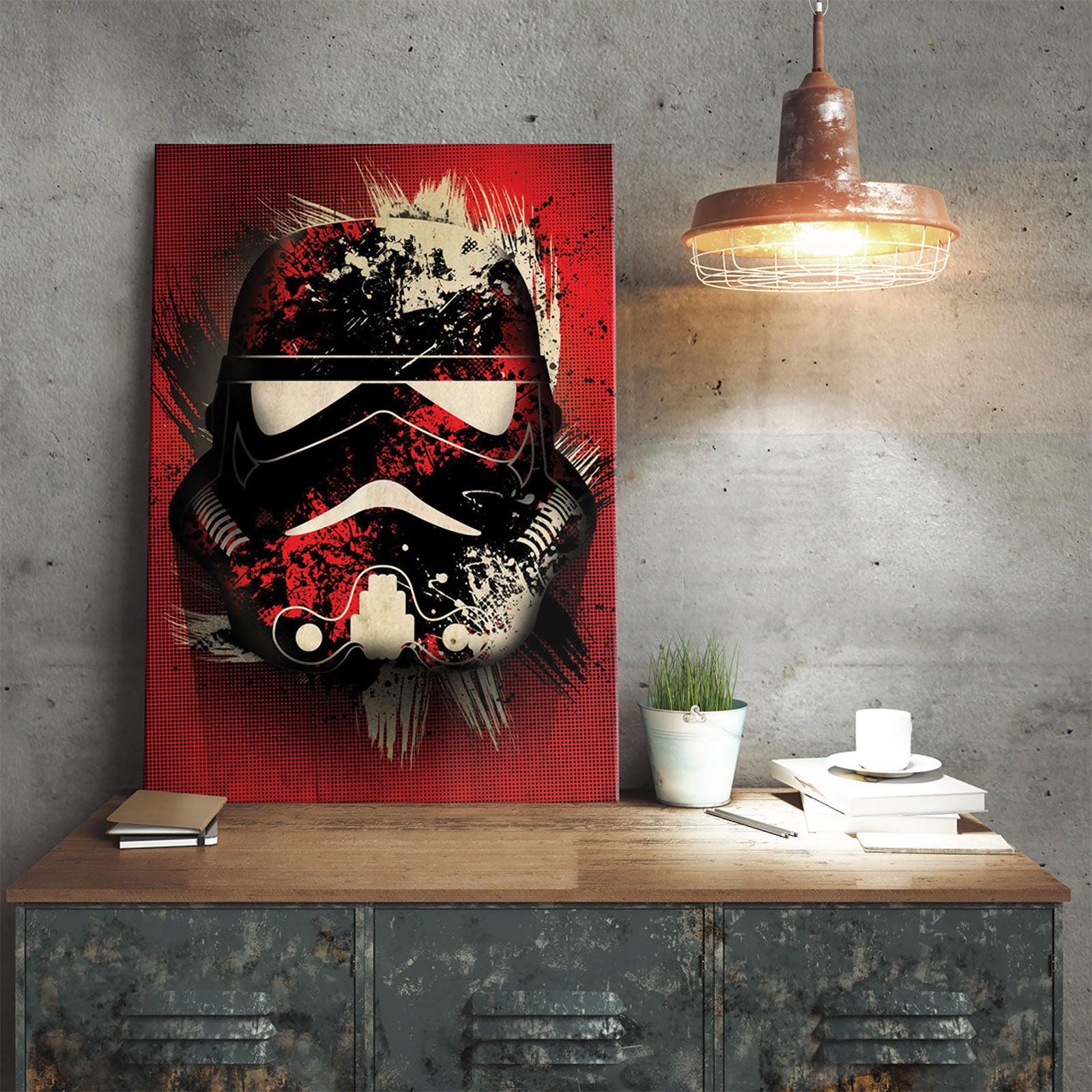 star-wars-stormtrooper-splatter-metallposter-wandbild image 2