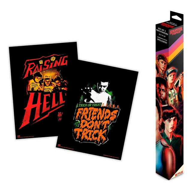 stranger-things-mini-poster-2er-set-157-g-m-papier image 1