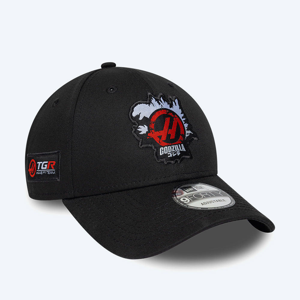godzilla-x-haas-team-cap-schwarz-new-era-100-baumwolle image 2