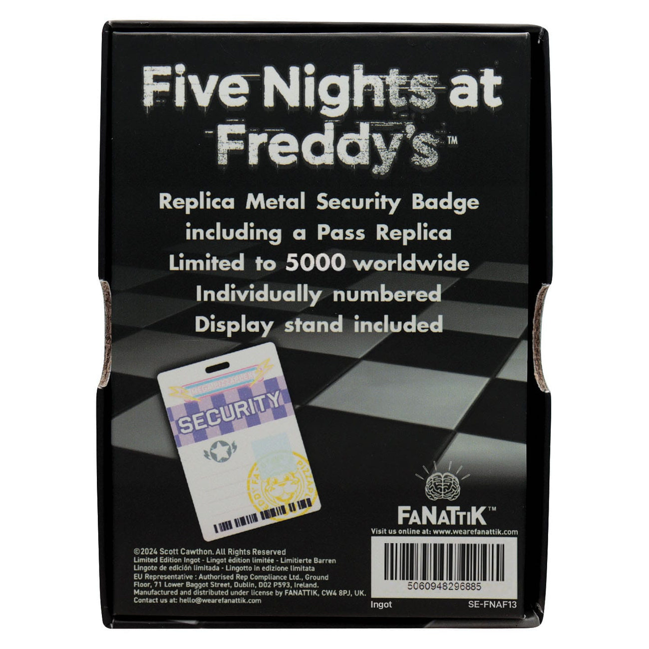 five-nights-at-freddys-security-badge-replik-antik-messing image 3