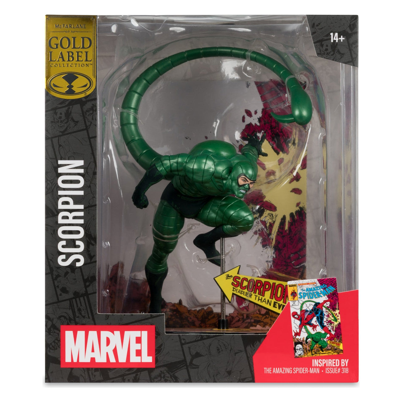 elbenwald-marvel-scorpion-metallic-pvc-statue-gold-label image 7