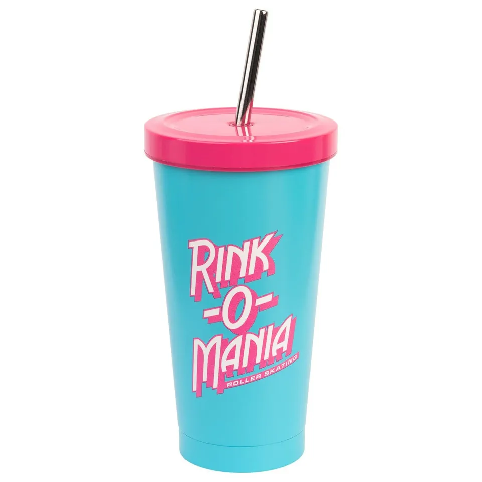stranger-things-rink-o-mania-becher-strohhalm-550-ml image 1