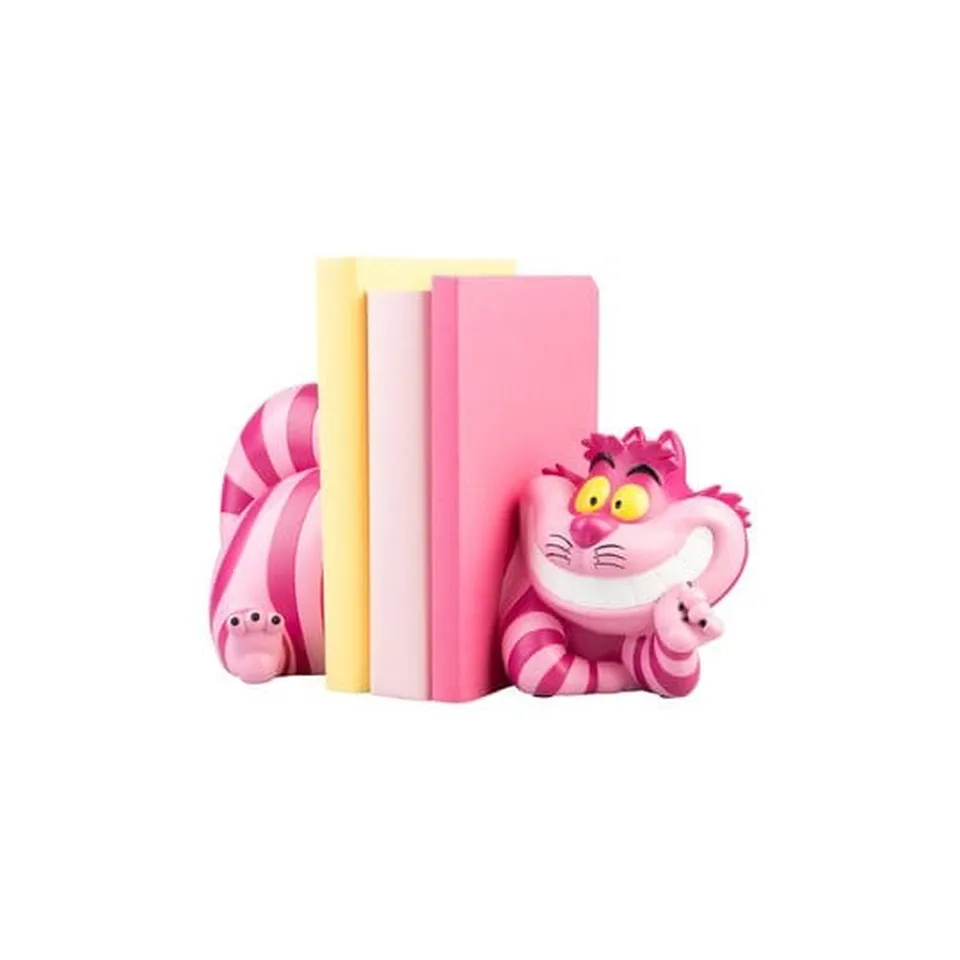 disney-alice-buchst-tzen-grinsekatze-harz-2-teilig image 1