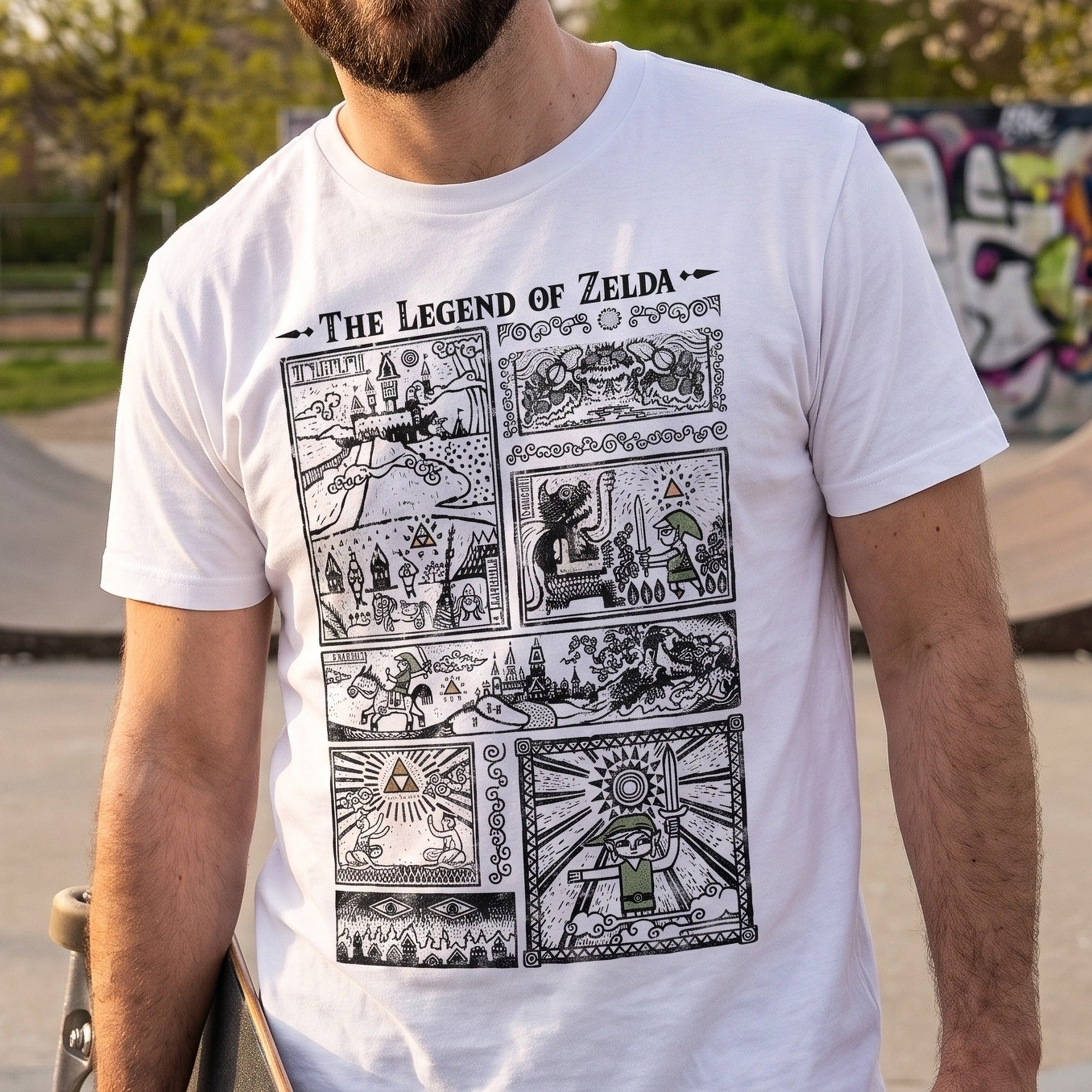 zelda-link-the-wind-waker-intro-t-shirt-wei image 4