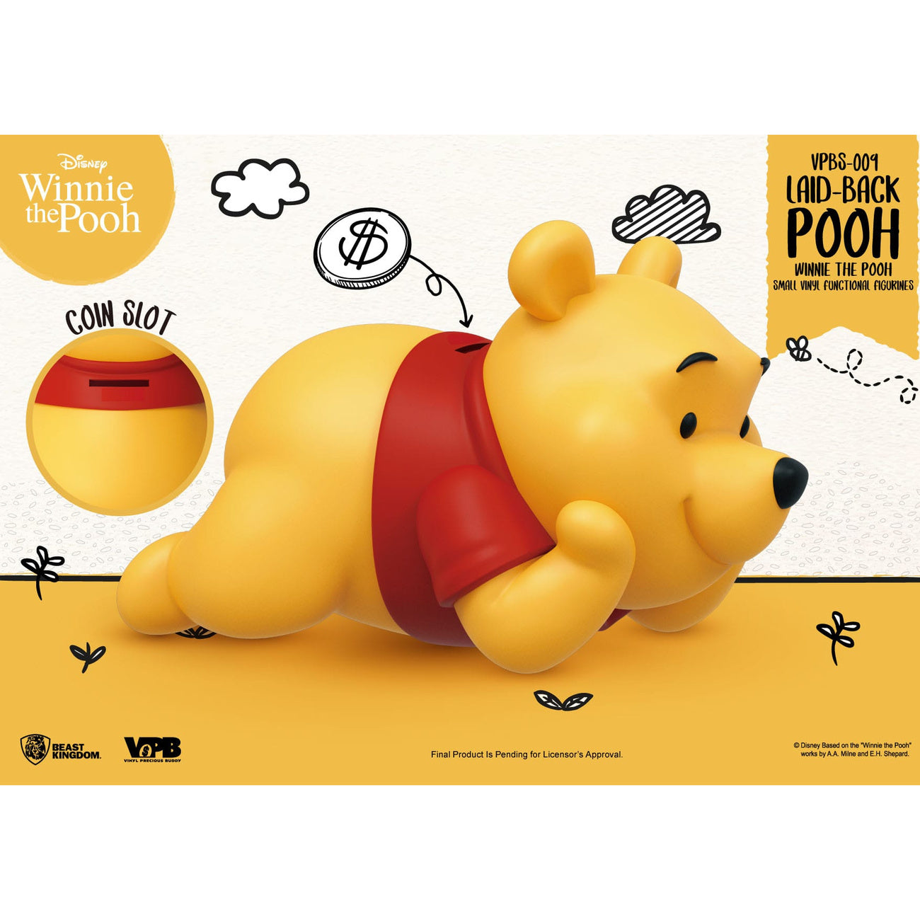 beast-kingdom-winnie-puuh-spardose-liegend-vinyl-17-cm image 6