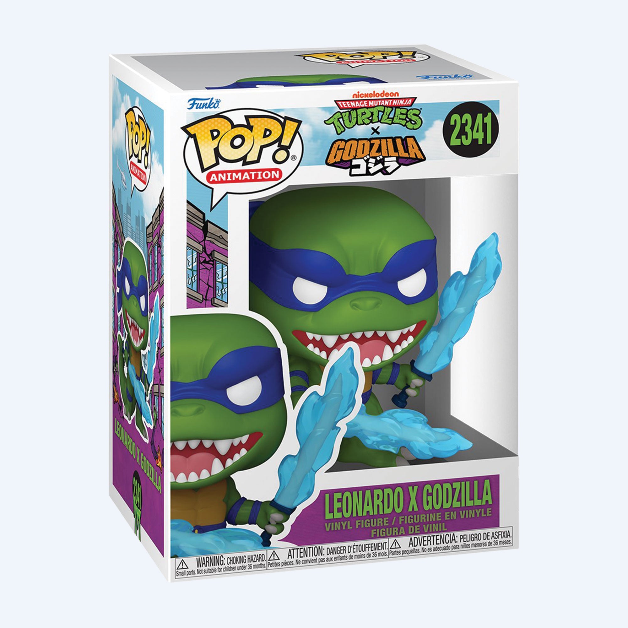 godzilla-x-tmnt-leonardo-funko-pop-vinylfigur image 2