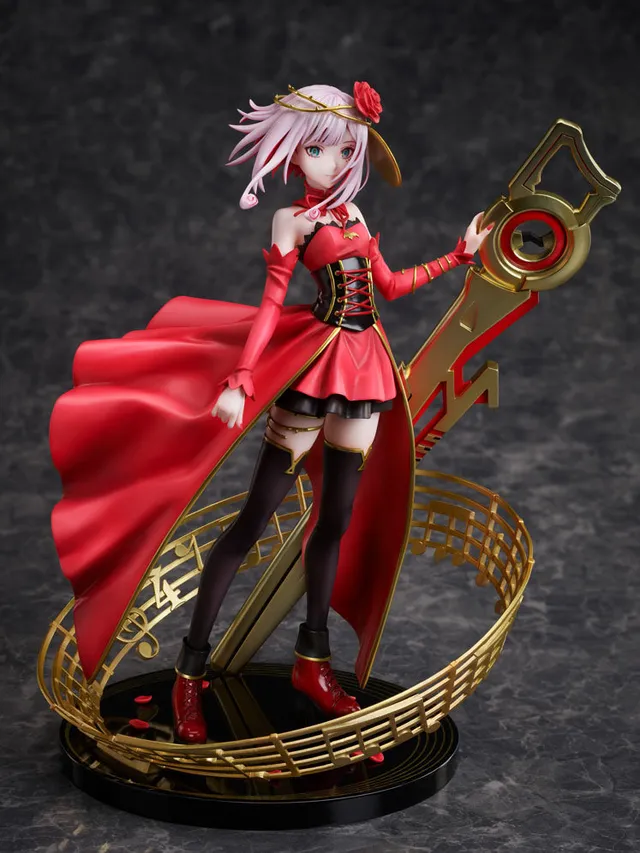 furyu-f-nex-destiny-1-7-figur-takt-op-rotes-kleid image 1