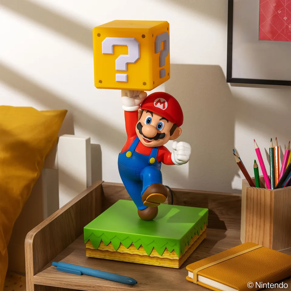 elbenwald-super-mario-diorama-tischlampe-frageblock image 1