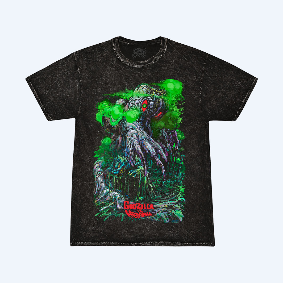 godzilla-vs-hedorah-hideous-spawn-t-shirt-baumwolle image 1