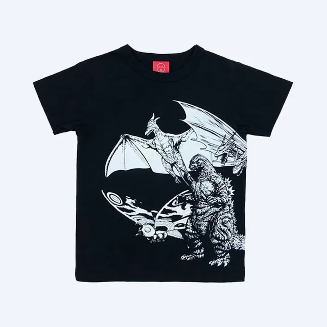 godzilla-ojico-glow-t-shirt-schwarz-monster-kinder image 1